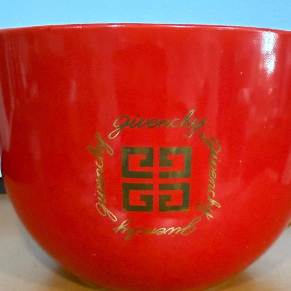 Givenchy Red Mug with Gold Handle - Picture 3 of 7